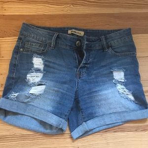 Blue Spice Jean Shorts